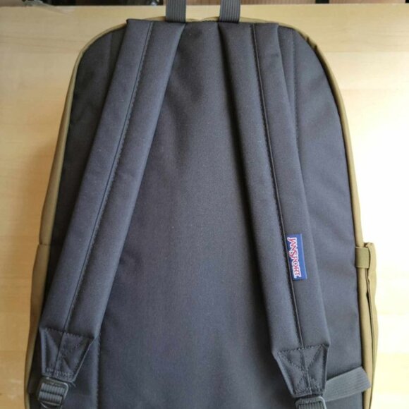 Jansport SuperBreak Plus Laptop Backpack - Army Green - Picture 4 of 5